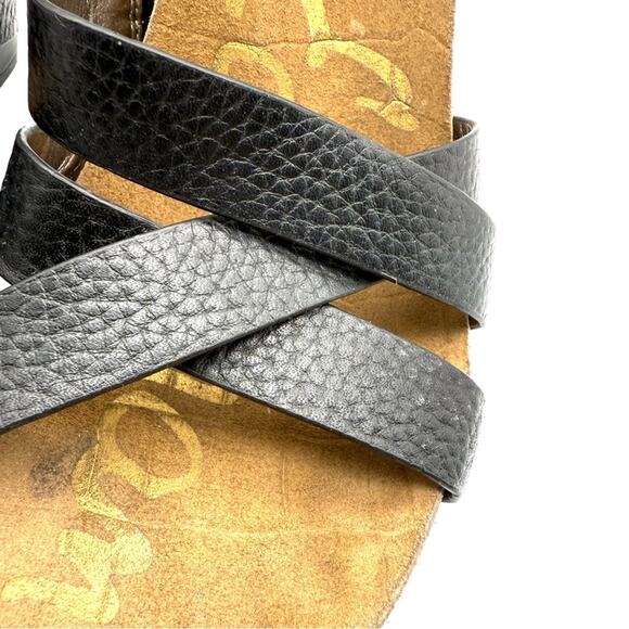 Sam Edelman Black Leather Nelson Wedge 8.5 - Picture 6 of 16